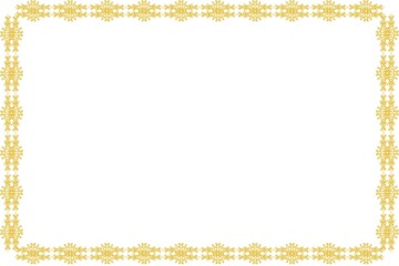 Simple Unique Frame, Border Frame with White Background, Photo Frame, Unique Golden Frame