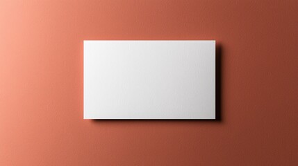 Versatile plain white card mockup, ideal for presentations