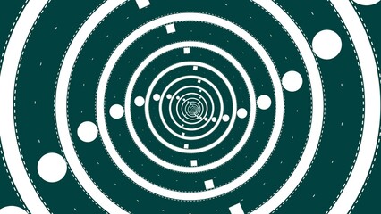 tunnel rendering seamless moving royal blue color 4k illustration. Deep cyan background 4k illustration. 