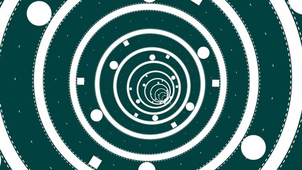 tunnel rendering seamless moving royal blue color 4k illustration. Deep cyan background 4k illustration. 