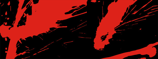 Horror scene bloodstain background. Red splashes, smudges, and spray stains for thriller or mystery themes.