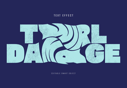 Twirl Damage Text Effect