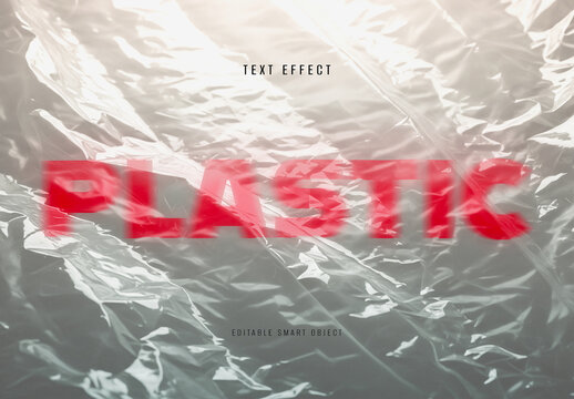 Transparent Plastic Text Effect