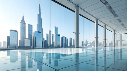 3d illustration of abstract architecture background, geometric architectural with chrome or metallic design, Futuristic city landscape and car presentation 