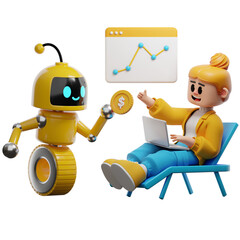 Appreciated Help of Digital Assistant 3D character