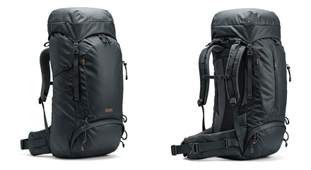 Dark Green Hiking Backpack Travel Gear Outdoor Equipment.