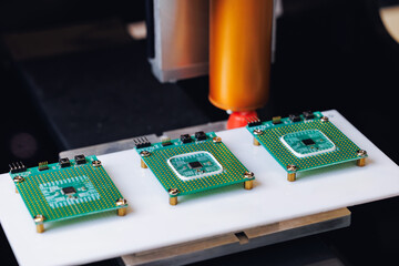 Precise application of sealant on circuit boards using cnc machine for enhanced protection