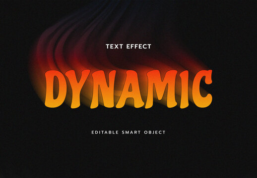 Dynamic Path Fiery Motion Blur Text Effect