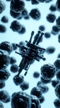 Futuristic Drone with Sphere Field.