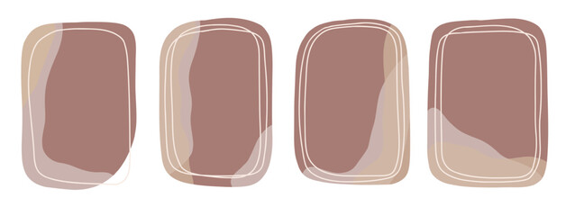 Soft Edged Geometric Frames in Modern Style