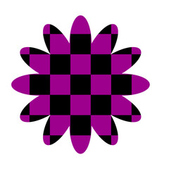 Flower Chess board motif