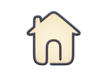 Isolated Simple House Icon for Home and Real Estate Representation