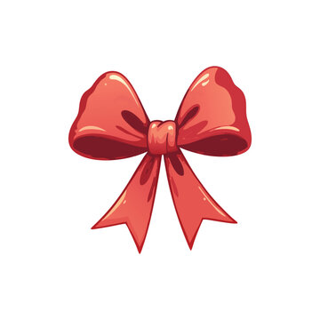 red ribbon bow