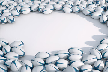 Rugby Sports Ball Array