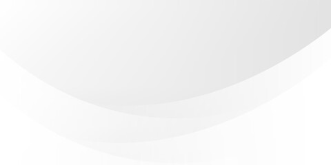 Minimal white and grey abstract background with dynamic curves. Vector illustration
