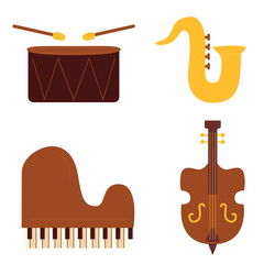 jazz musical instrument illustration