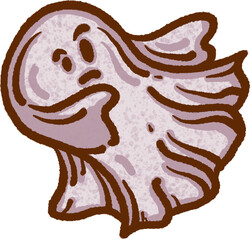 Halloween ghost drawing