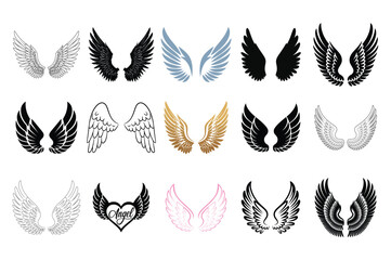 Angel and Fantasy Wings Icon Set