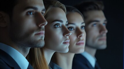 Professionals Observing Trendy Tech Scene