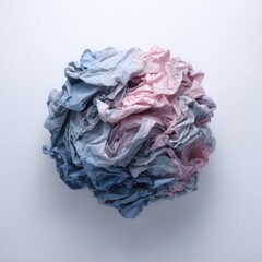 Fototapeta premium Abstract textile ball, pastel hues