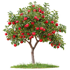Apple Tree isolated on a transparent background