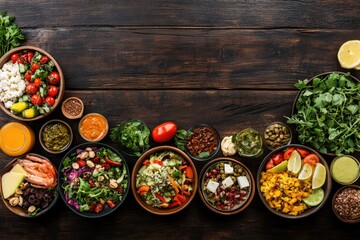 easter eggs on wooden background