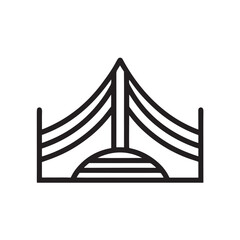 Bridge Silhouette Icon