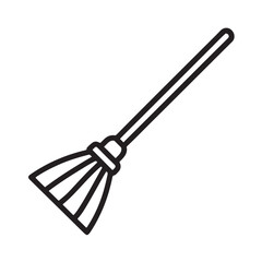 Broom Silhouette Icon