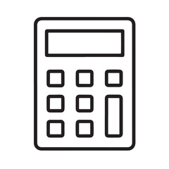 Calculator Silhouette Icon