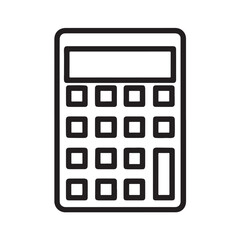Calculator Silhouette Icon