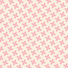 Abstract beautiful pink floral seamless pattern background. Vector seamless pattern.