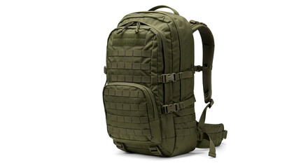 Fototapeta premium Military Tactical Backpack Olive Green Outdoor Gear.