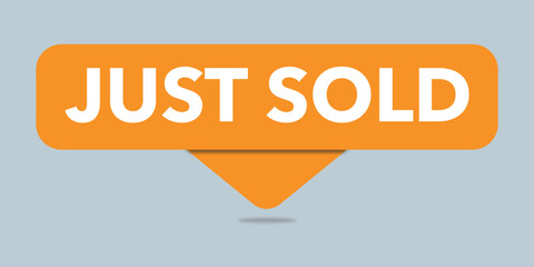 Just Sold Sticker and Label – Vector Badge for Real Estate, Sales, and Promotion.