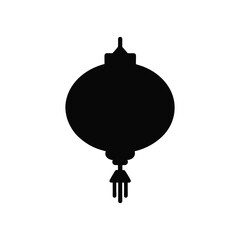 Fototapeta premium A Chinese lantern silhouette art illustration