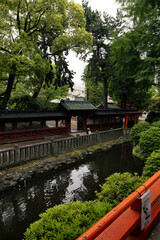 Nezu-jinja Shrine in Tokyo, Japan. Historic Shinto Temple and Cultural Landmark