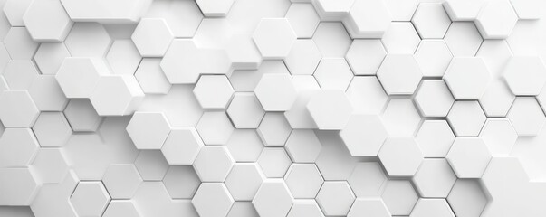 Abstract pattern of interlocking white hexagons