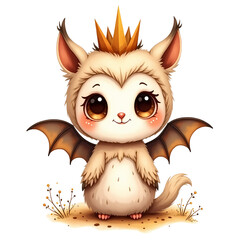 Fototapeta premium Cute Halloween Digital Art Print | Halloween Kawaii Illustration