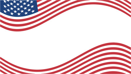 American flag design features red stripes and stars on a blue field.