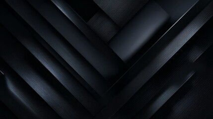 Obraz premium Black premium abstract background with luxury dark lines and darkness geometric shapes. Modern exclusive background for poster, banner, wallpaper and futuristic design concepts.