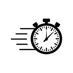 Fast Stopwatch Icon Speed Time Management