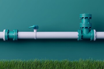 Creative layout for promoting water distribution systems