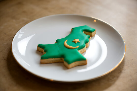 Celebrate national pride with a delicious Pakistan map cookie, perfect for holidays and cultural events, embodying patriotism and sweet tradition.