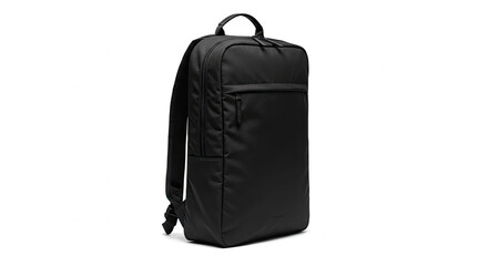 Naklejka premium Stylish Black Backpack Modern Design Travel Bag.