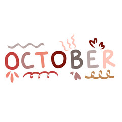 Name of Month Lettering