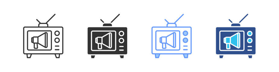 Marketing Multi Style Icon Set Vector 