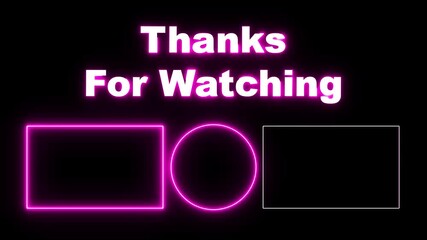 Animated end screen with green screen placeholders for customizable logos and text. Social Media Lower Third YouTube End Screen ,Live Streaming Overlay Subscribe text Animation