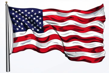 Fototapeta premium Artistic Representation of the American Flag