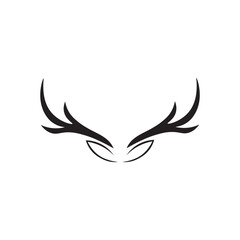 Deer icon logo vector