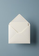 Blank white envelope mockup