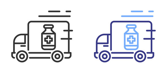 Distribution drug icon color